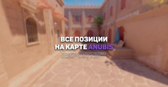 Все позиции на карте Anubis в CS2