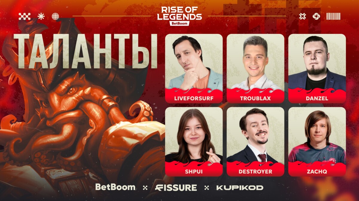 список талантов на BetBoom Rise of Legends 7