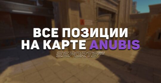 Все позиции на карте Anubis в CS2