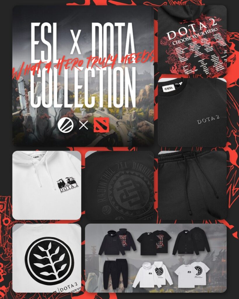 ESL x Valve Dota merch