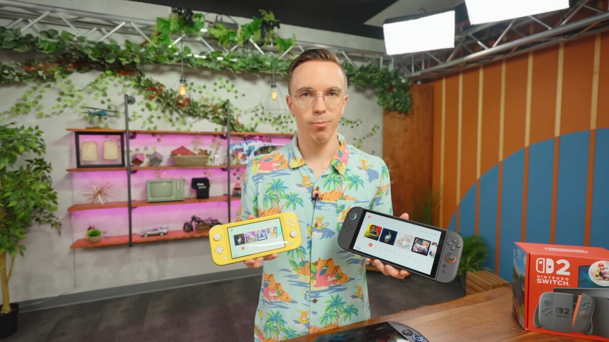 Сравнение оригинальной консоли и Nintendo Switch 2