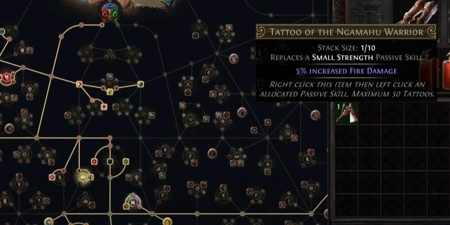 Path of Exile: Secrets of Atlas — татушка