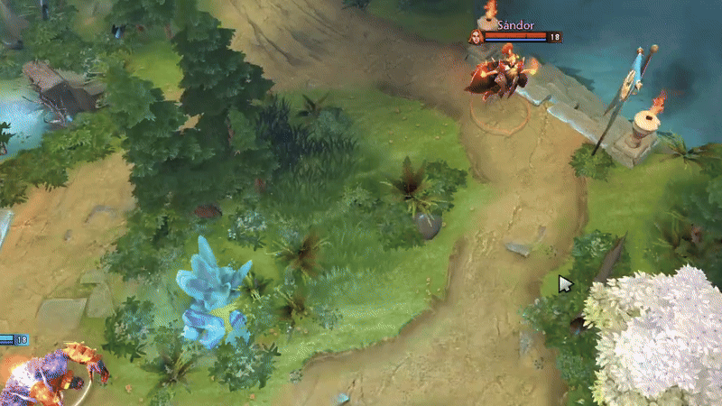 Ursa убивает в соло Lina, имея при себе Blink Dagger, Battle Fury и Skull Basher
