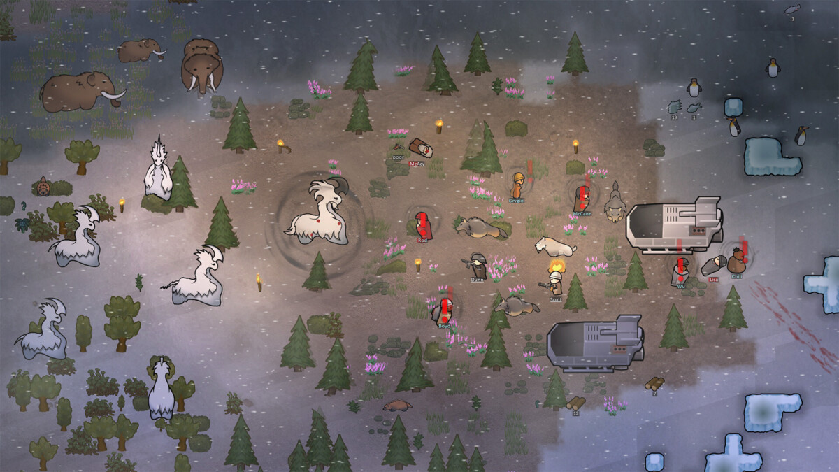 Ледяные равнины в RimWorld