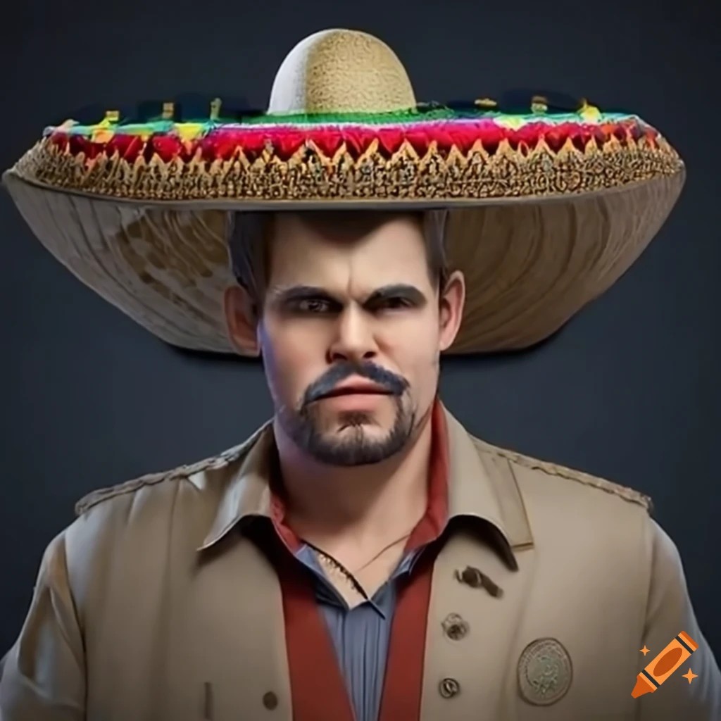 Магнус Карлсен в образе мексиканца Магнума Карлоса. Источник изображения: Craiyon.com