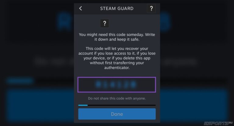 Запасные коды стим гуард