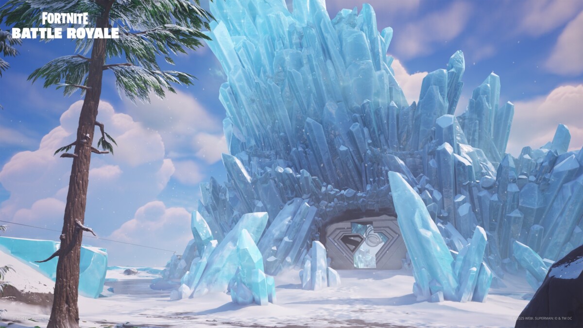Ледяная база "Супермена" в Fortnite
