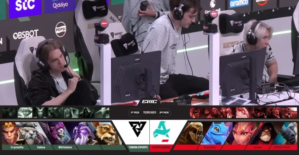 пик второй карты Tundra Esports против Aurora Gaming на EWC 2025