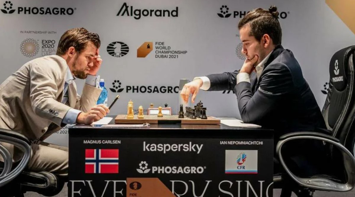 Магнус Карлсен и Ян Непомнящий 