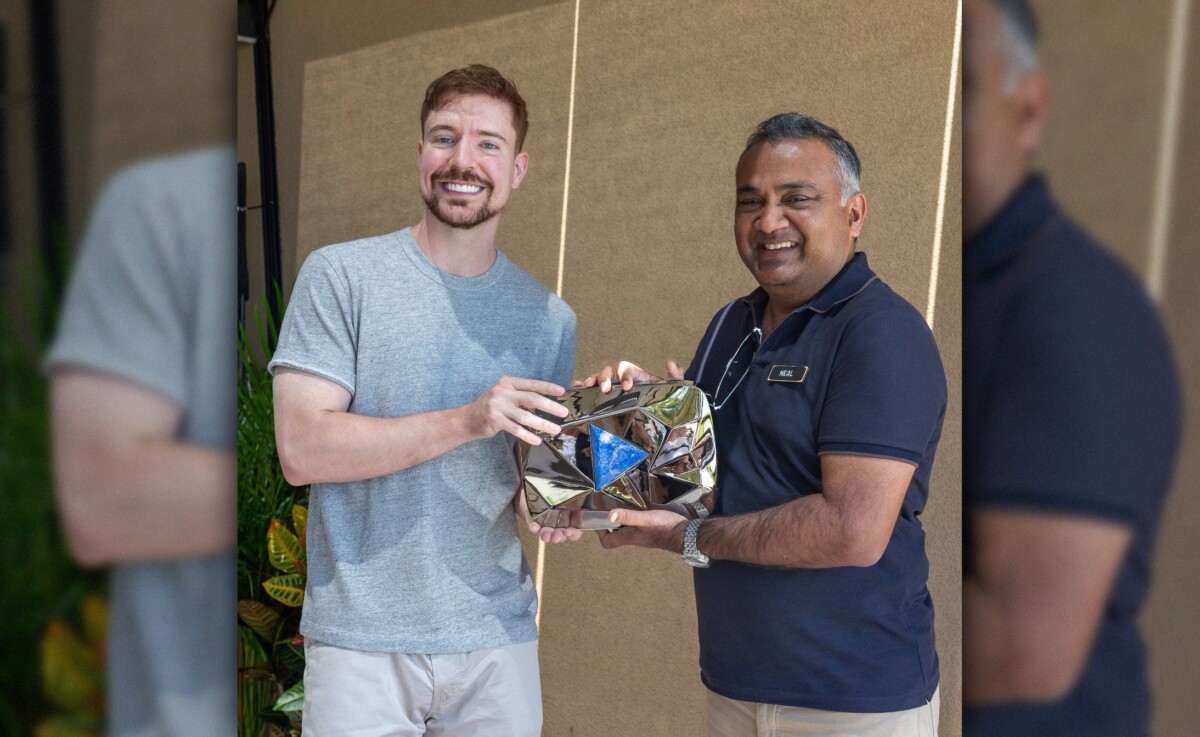 Уникальная кнопка MrBeast за 400 млн подписчиков