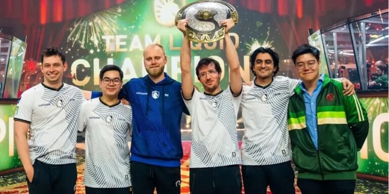 Team Liquid после победы на The International 2024