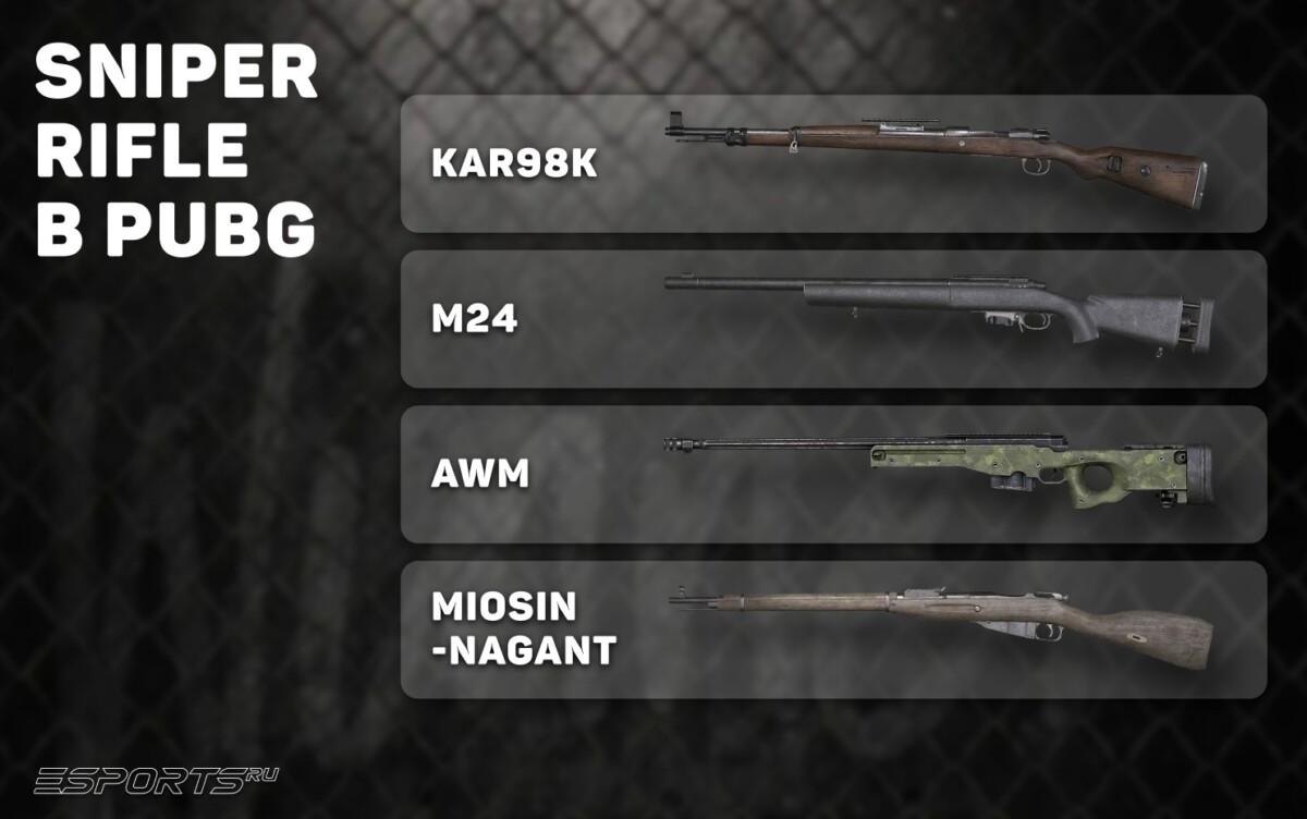 Sniper Rifle в PUBG