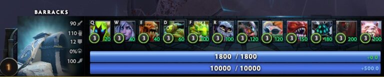 Постройка Barrack в Legion TD Dota