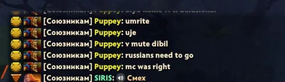 Скриншот с игры Клемент “Puppey” Иванов в паблике