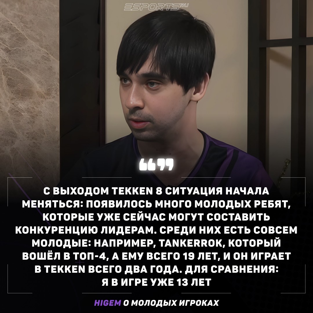 Higem о молодых игроках