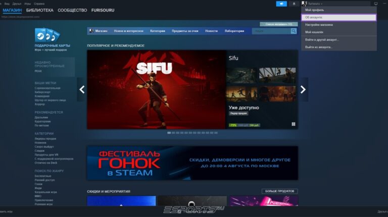 активные сессии стим