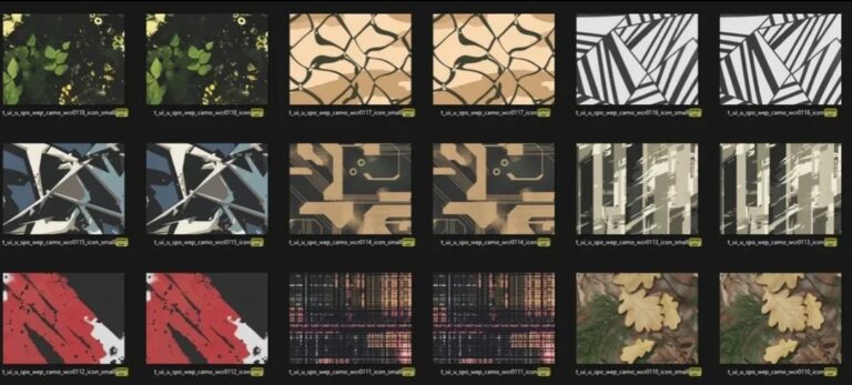 Скриншоты возможных расцветок оружия в Battlefield 6