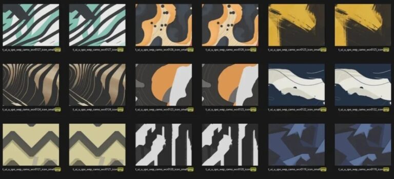 Скриншоты возможных расцветок оружия в Battlefield 6