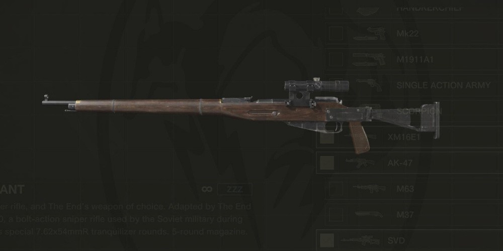 Metal Gear Solid Delta: Snake Eater Mosin Nagant