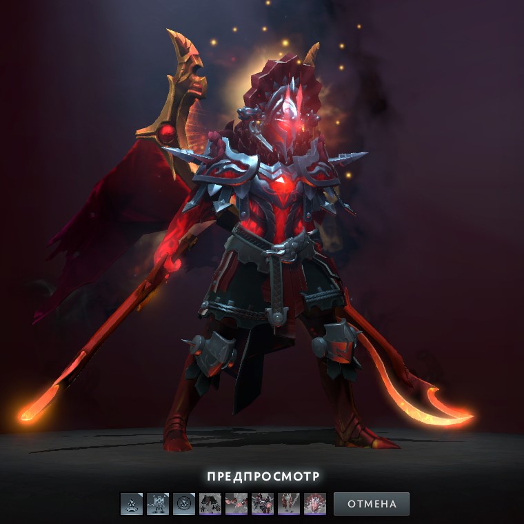 Legion Commander с Арканой и вторым стилем сета из события Диковинки Квортеро