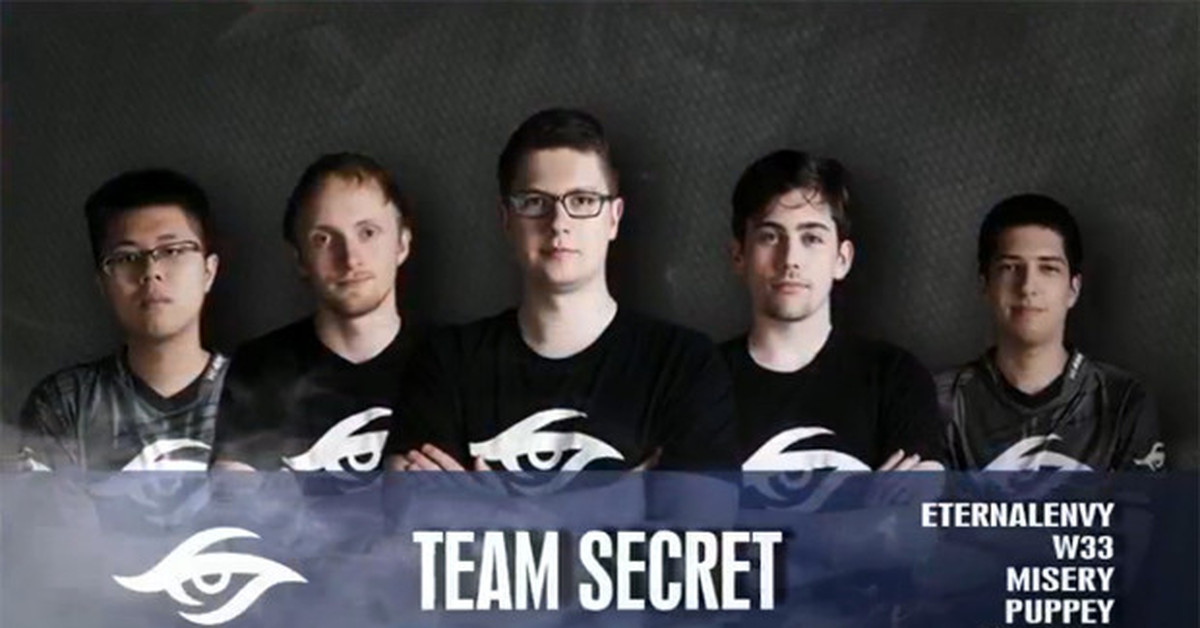 Состав Team Secret в 2016 году