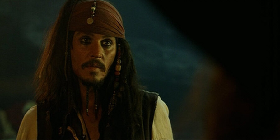 Джонни Депп в роли Капитана Джека Воробья
