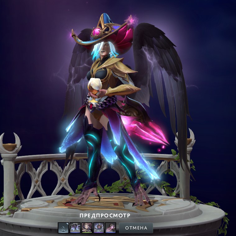 Третий стиль Арканы у Vengeful Spirit с вещами из события 2025 года