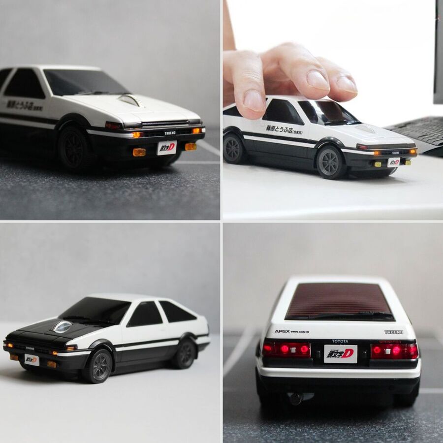 Беспроводная мышь в виде Toyota AE86 из "Initial D"