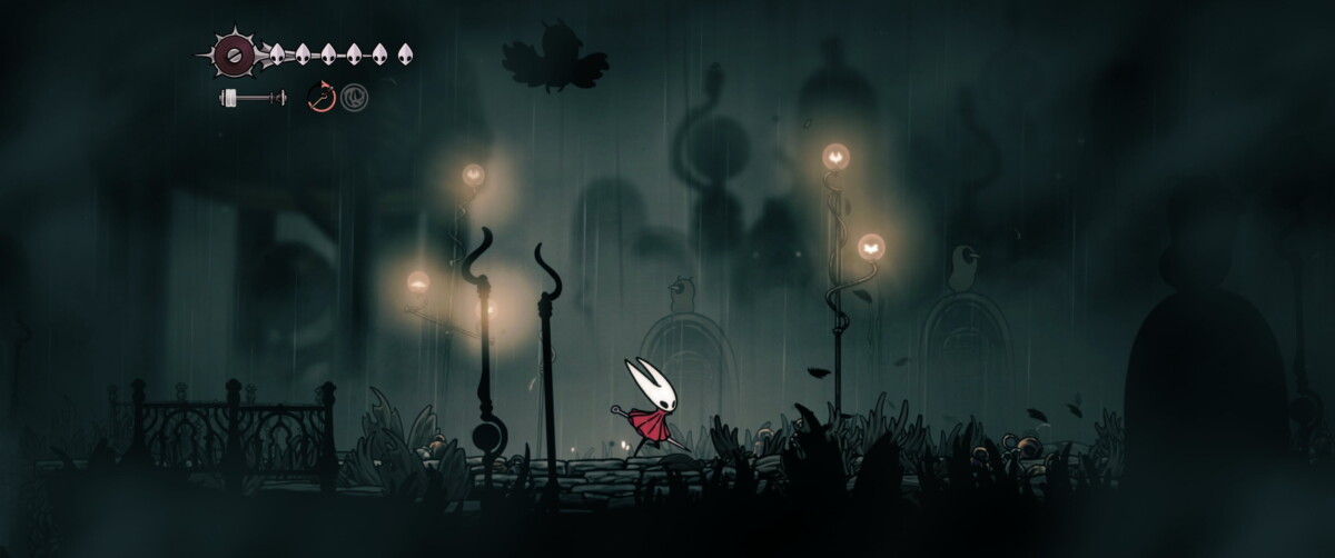 Директор по маркетингу и издательству Team Cherry Мэттью Гриффин сообщил, что Hollow Knight: Silksong будет совместима с экранами формата 21:9. Это заявление было подкреплено графическими материалами, размещёнными в соцсети X.