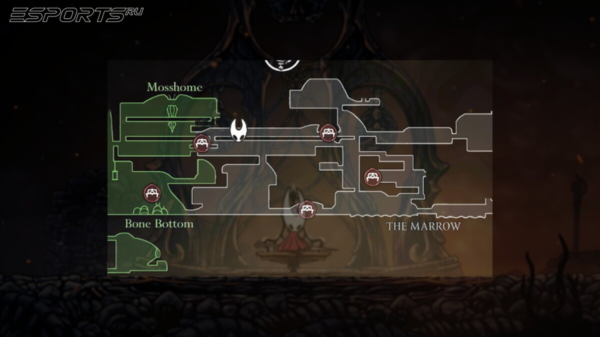 Hollow Knight: Silksong локация Костный мозг