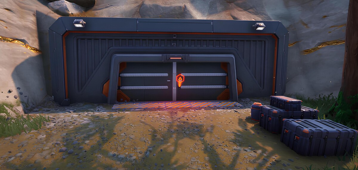 Вид бункера РИСКа снаружи в Fortnite