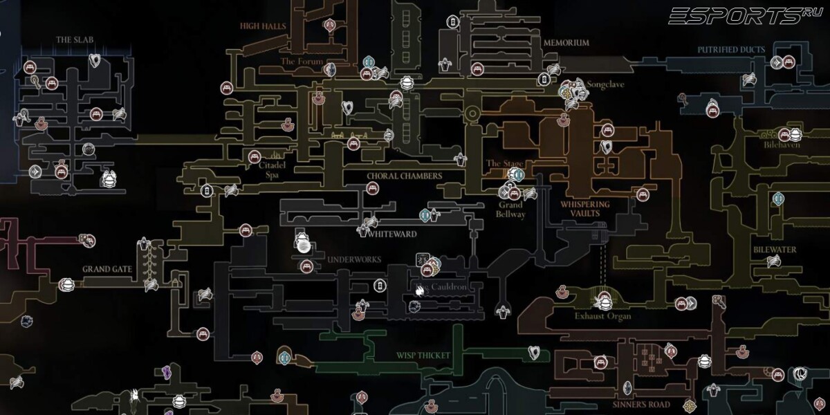 Game8 Hollow Knight Silksong карта