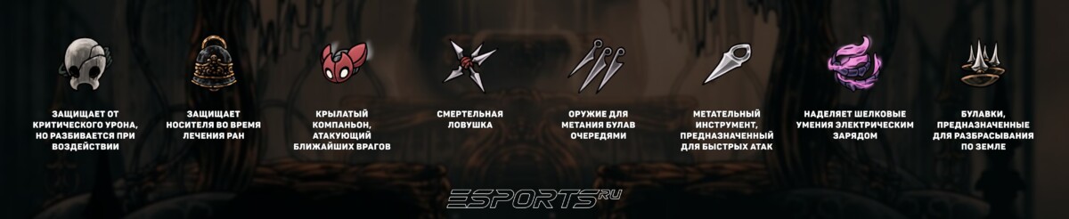 Рекомендуемое снаряжение для сражения с Сетом Hollow Knight: Silksong