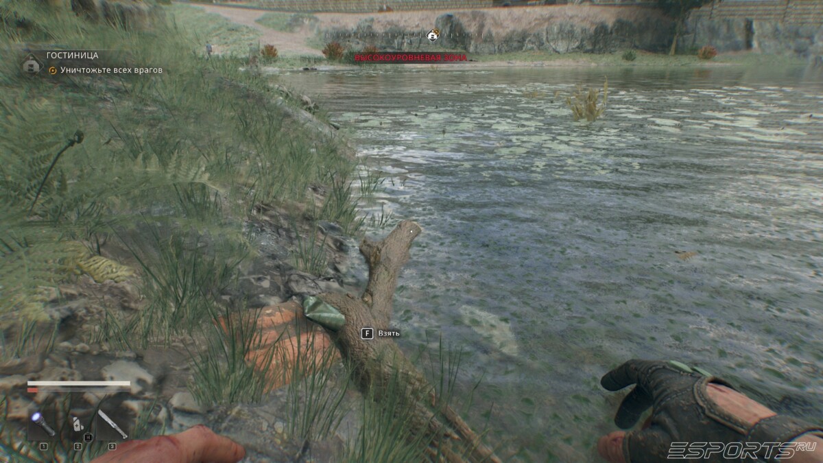 Dying Light: The Beast beaver stick near Asylum