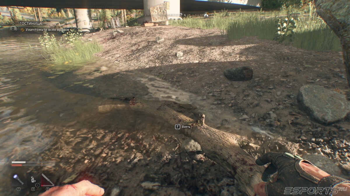 Dying Light: The Beast beaver stick under highway