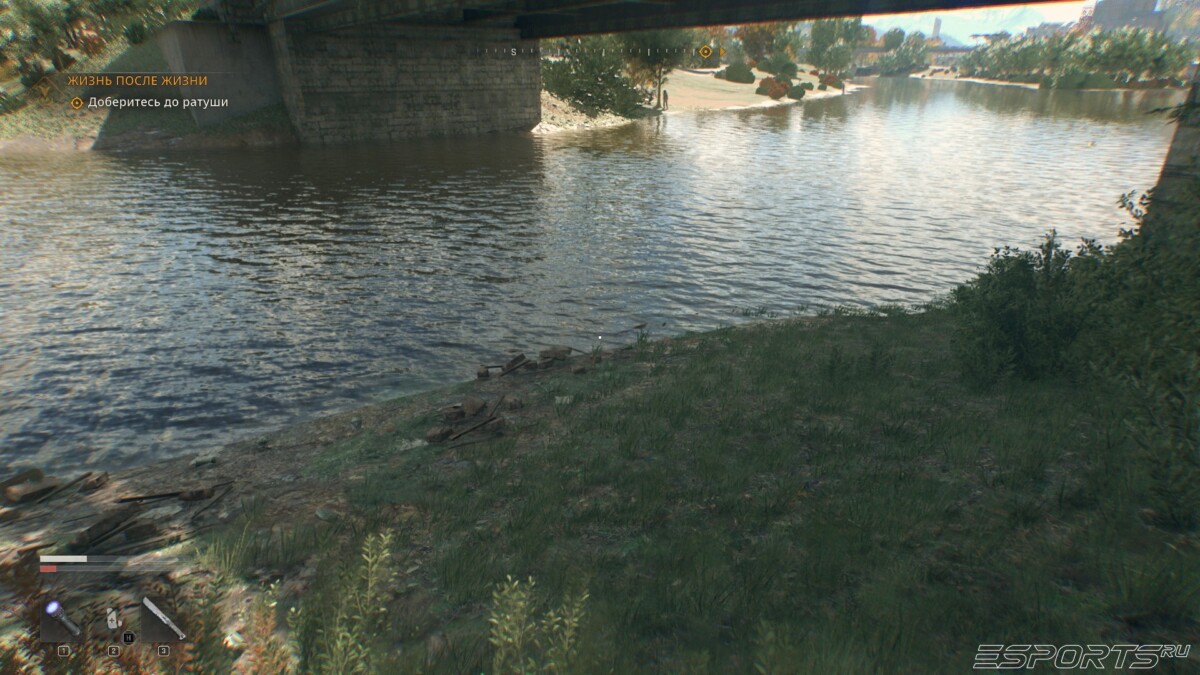 Dying Light: The Beast beaver stick under bridge
