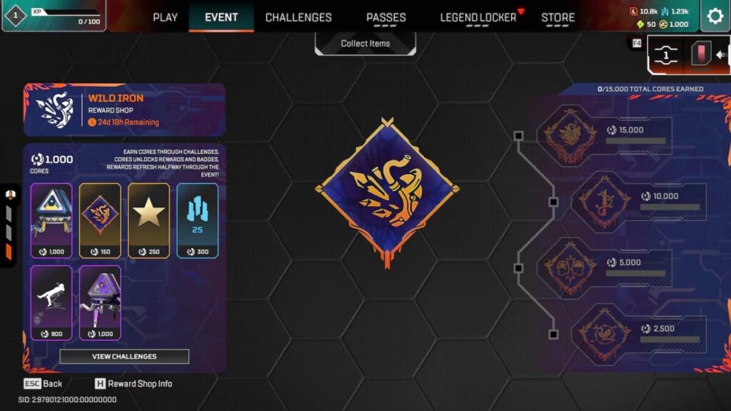 Магазин наград во время события "Дикая сталь"