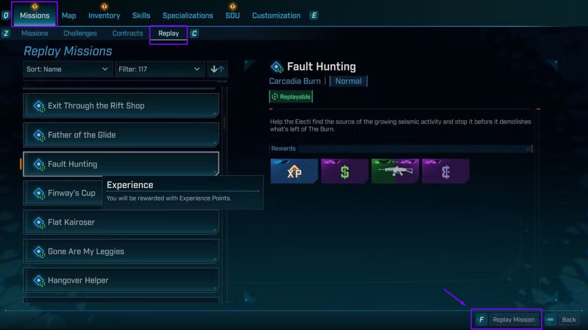 Borderlands 4 replay mission