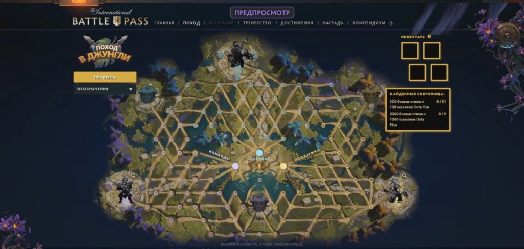 Содержимое в боевом пропуске к The International 2019