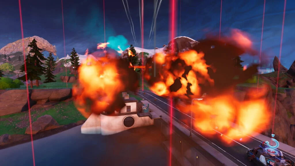 Показана работа точного авиаудара в Форнайт