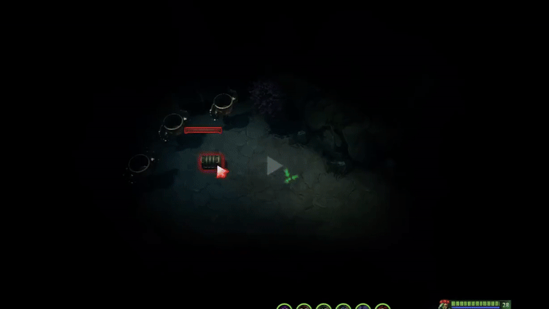 Комната в которой открывается проход к боссу Earth Spirit в первой локации в Boss Survival Adventure