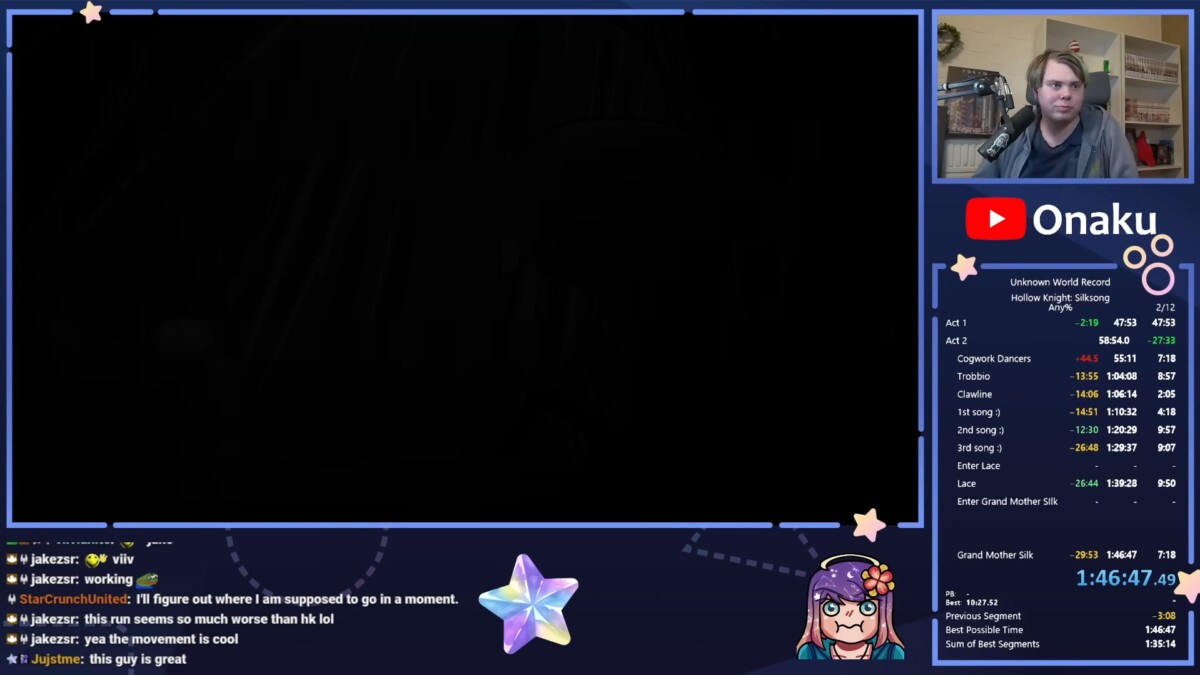 Hollow Knight Silksong Speedrun Onaku