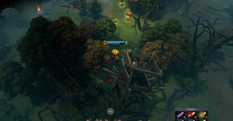 Спрятанный в деревьях предмет в Boss Survival Adventure