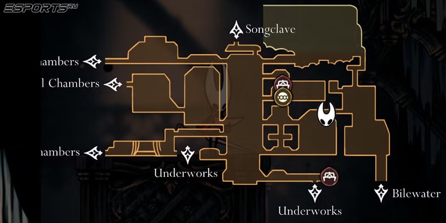 Как найти Желчноводье в Hollow Knight: Silksong