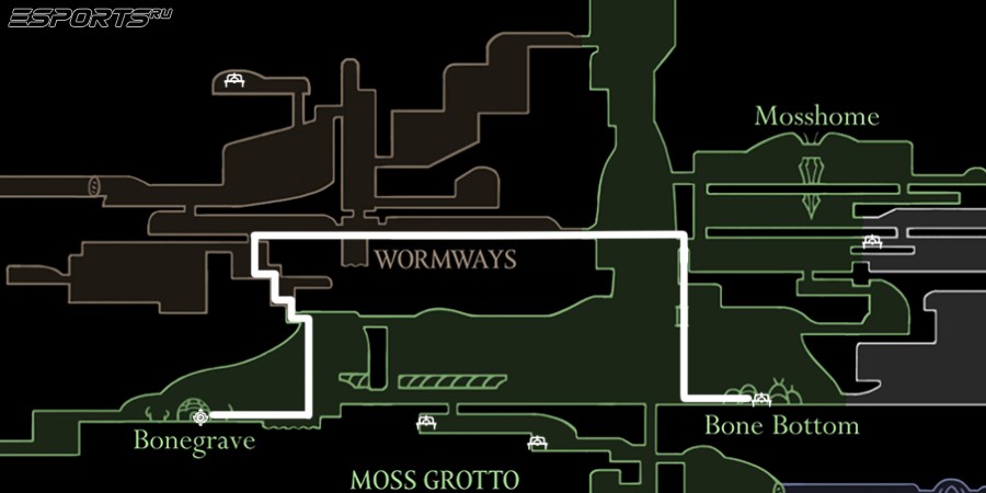 Как найти Знак Странника в Hollow Knight: Silksong, первый способ