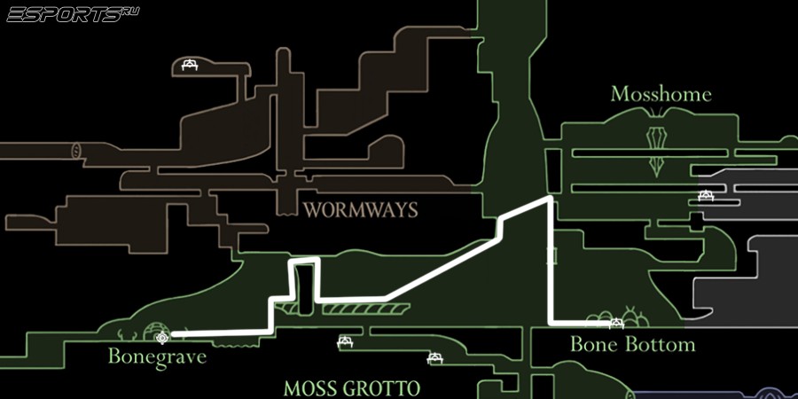 Как найти Знак Странника в Hollow Knight: Silksong, второй способ