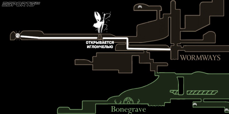 Silksong — путь к навыку Острый дротик (Sharpdart)