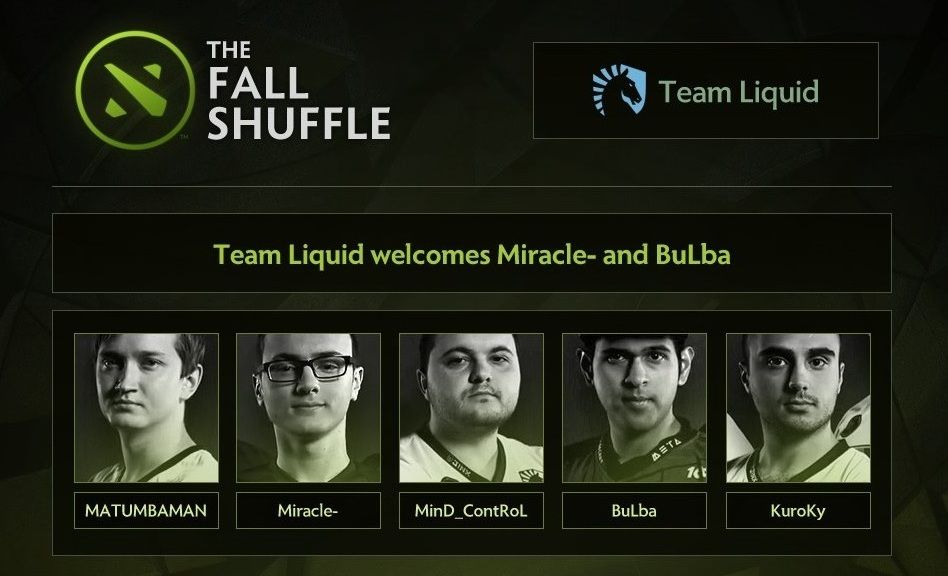 Анонс состава Liquid в 2016 году