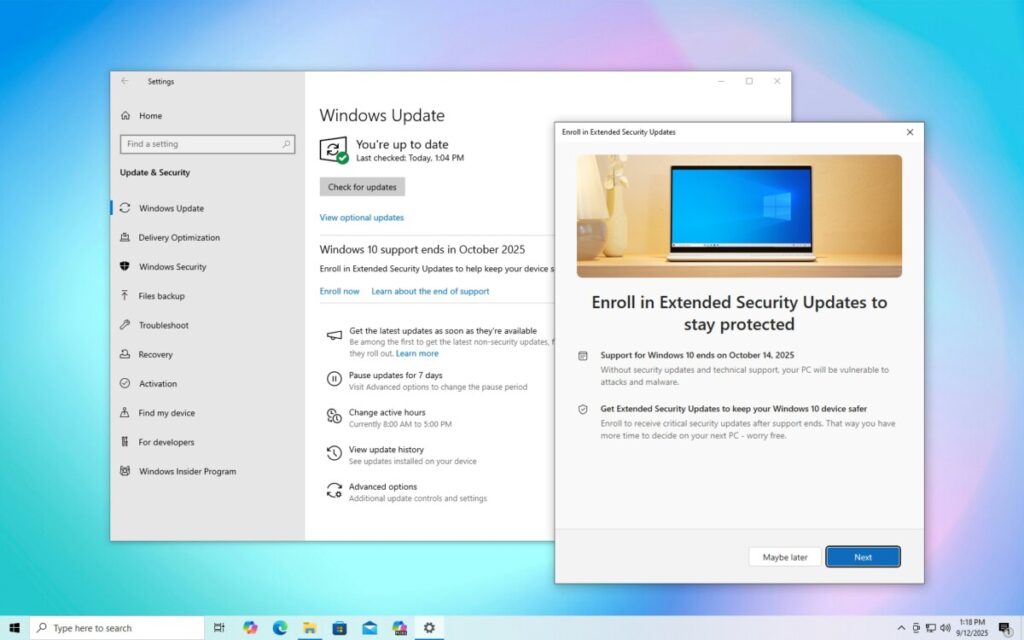 Windows 10 Extended Security Updates