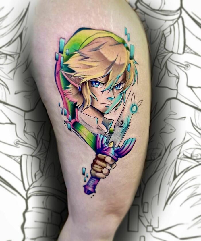 tattoo legend of zelda link